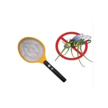 Imagem de Raquete Elétrica Mata Mosquito Dengue Recarregável  Inmetro - BC BORA 