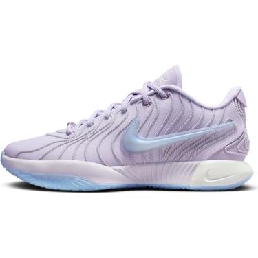 Imagem de Tênis de basquete Lebron XXI (HF5353-500, Barely Grape/Lilac Bloom/Summit White/Light Armory Blue), Barely Grape/Lilac Bloom/Summit Branco/Azul claro, 45