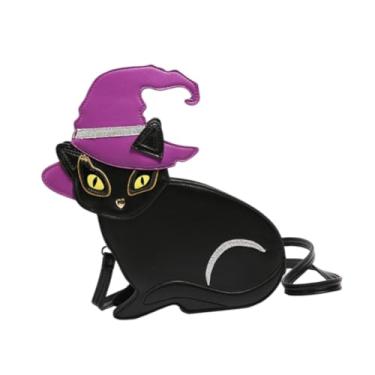 Imagem de YIJU Bolsa de Ombro de Ombro Casual Bolsa Adorável para Namorar Shopping Street Party, Roxo