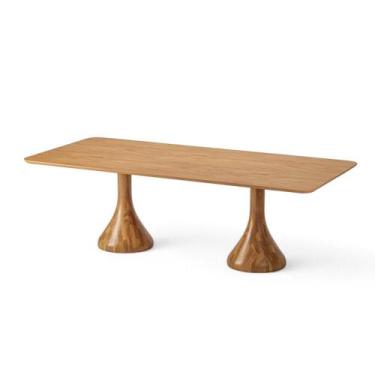 Imagem de Mesa Jantar Maribela Retangular Cor Champagne 210cm - 76791 - Sun Hous