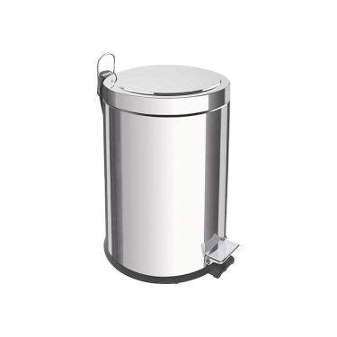 Imagem de Lixeira Tramontina Brasil Com Pedal 5l Redonda Inox 94538105