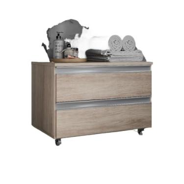 Imagem de Gabinete Banheiro Rodinhas JOIA 60CM 02 GAVETAS