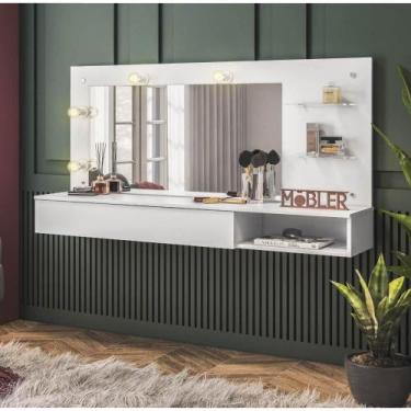 Imagem de Penteadeira Suspensa Camarim Lumiere - Branco - Belaflex, Branco