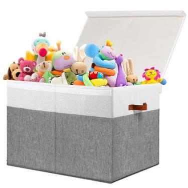 Imagem de Caixa de Armazenamento de Brinquedos Gowee Large (26x17x17in) com Tamp