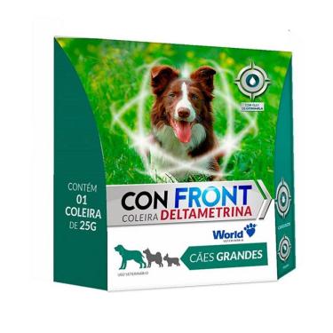 Imagem de Coleira Antiparasitária Confront 25g 65cm p Cães - World Vet