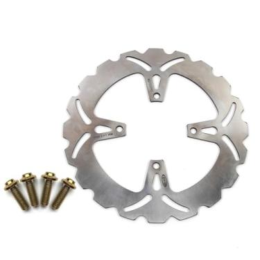 Imagem de Rotor de disco de freio traseiro com parafusos de montagem para Suzuki GS400 1989, GSF Bandit 75A 400 89-96, GS500E 89-03, GS500F 04-07, GSX600F 88-97, GSX750 89-92, acessórios de substituição de