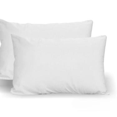 Imagem de Kit 4 Fronhas Avulsas Para Travesseiro 70x50cm Malha Lisa 100 Algodão 
