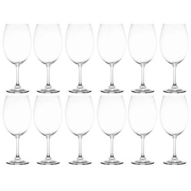 Imagem de Conjunto 12 Taças de Vinho Tinto 580ml Cristal Degustação Lyor Sommeli