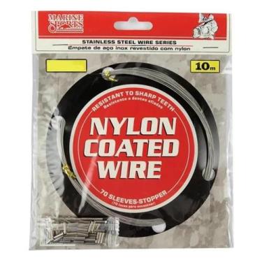 Imagem de Empate de Aço Inox Leader Wire Nickel Rolo 10m e 70 Luvas Marine Sport