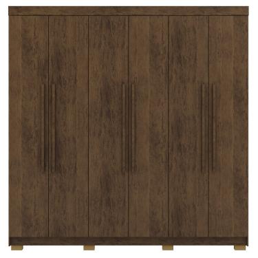 Imagem de Guarda Roupa Casal 6 Portas 2G 218 cm 10037 Imbuia VLR