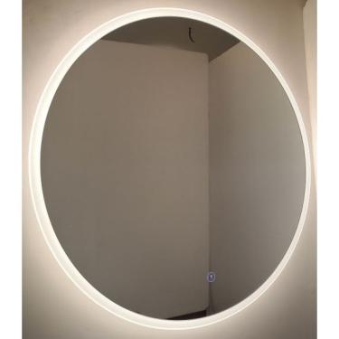 Imagem de Espelho Redondo D60 cm Metal Branco com Led