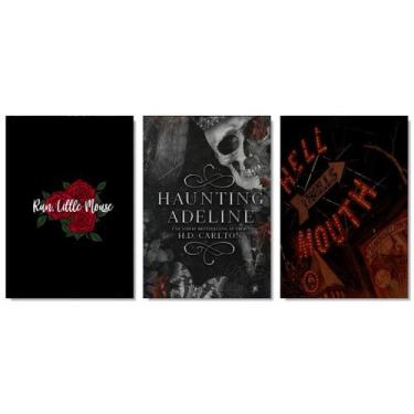 Imagem de Kit 3 Quadros Decorativos Haunting Adeline Dark Romance 20x28  Placa M