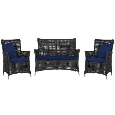 Imagem de  Jogo Sofá e 2 Poltronas de Área Igapó Alumínio