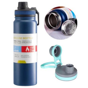 Imagem de Garrafa Térmica Aço Inox Portátil 769ml isolamento duplo Café Suco Águ