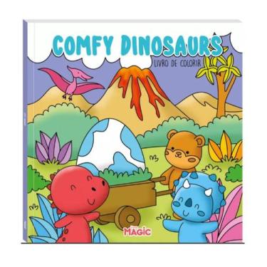 Imagem de Livro de Colorir Comfy Dinosaurs - princesa