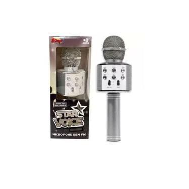 Imagem de Prata Star Voice Microfone Bluetooth - Zoop Toys ZP00994