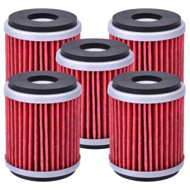 Imagem de 5 peças HF140 filtro de óleo para Yamaha ATV YFZ450 2009 2007-2013 YFZ450R 2004-2017 Rap/tor 250 YFM250 2008-2013, 5d3-13440-00-00