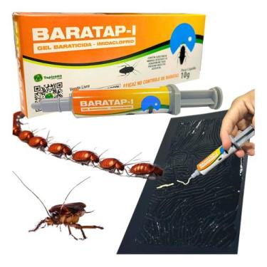 Imagem de Kit Gel Mata Barata + 5 Placas Adesivas Pega Baratinha - Tapinoma