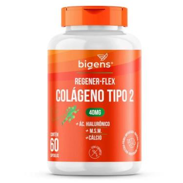 Imagem de Colágeno Tipo II Regener Flex Bigens 60 Capsulas, Sem Sabor