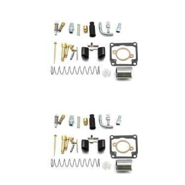 Imagem de Kit de reparo de carburador de motocicleta para Dellorto PHBG DS Racing 17 mm 19 mm junta de assento de agulha flutuante peças sobressalentes (2 conjuntos)