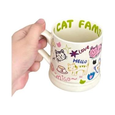 Imagem de Caneca de Cerâmica Infantil com Desenho de Borboleta, verde, 301-400ml