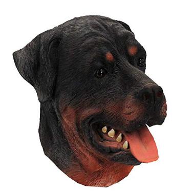 Imagem de Latex Animal Dog Mask, Rottweiler Masks Halloween Costume Party Latex Mask