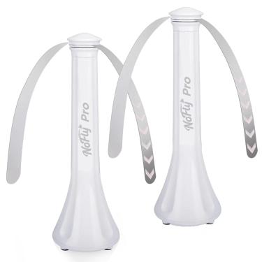 Imagem de Nofly Pro Fly ventiladores para mesas, pacote com 4 para ambientes externos ou internos, alimentado por USB ou baterias, ventilador repelente de moscas Shoo Away para piquenique, churrasco, festa,