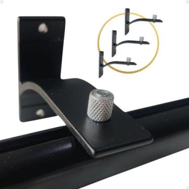 Imagem de Kit 3 Suportes Inove 100% Aluminio Trilho Suíço Ou Varão Wave - Varias