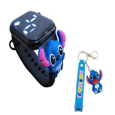 Imagem de Chaveiro Relógio Stitch Infantil Digital Resiste à Água-P - SMACTUDO