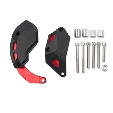Imagem de Acc-Creativity Motocicleta CNC Alumínio Motor Crash Guard Case Frame Sliders Protector Proteção contra quedas Compatível com Kawasaki Ninja ZX-10R ZX10R 2011-2016 (Vermelho)