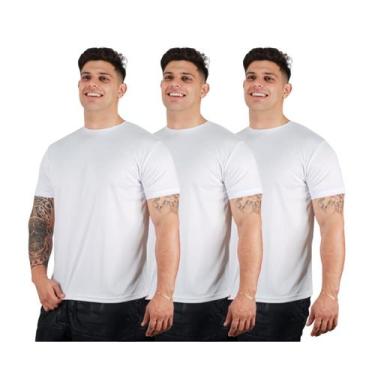 Imagem de Kit 3 Camisetas Básicas Dry Fit Premium Leves P/ Academia Esporte Core