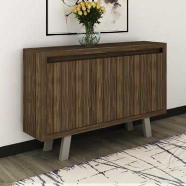 Imagem de Balcão Escritório Com 3 Portas Cr25028 Nogal/Fendi