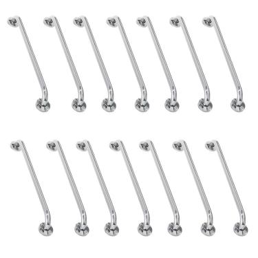 Imagem de Alça De Apoio Barra 80cm Inox Acessibilidade Kit 14 Unidades Idoso Deficiente Cadeirante