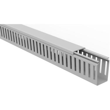 Imagem de Canaleta Para Painel Tramontina Semiaberta Cinza 30x50x2000 Mm