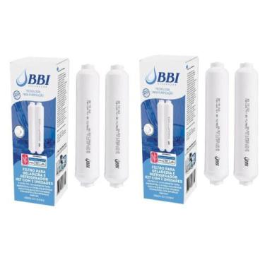 Imagem de 2X Kit 2 Refil Filtro Externo Geladeira Refrigerador T33 BBI