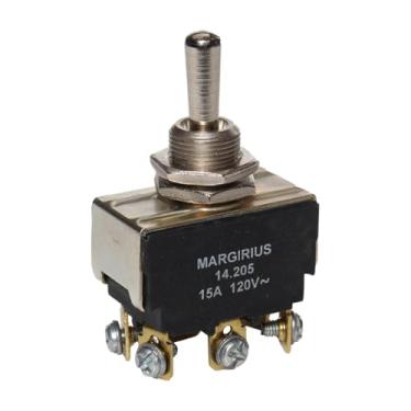 Imagem de Chave 14205 Interruptor Alavanca Bipolar 15A 3 Posições Momentâneo Margirius