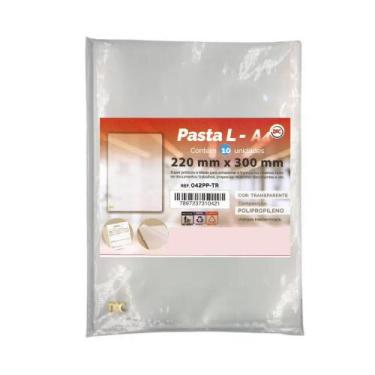Imagem de Pasta L A4 (22cm x 30cm) Cristal com 10 unidades -  DAC