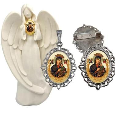 Imagem de Imagem Estatua Nossa Senhora do Perpetuo Socorro Com Relicario Metal B