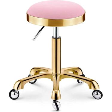 Imagem de Talídios redondos redondo bancos rolantes cadeira rolante escritório de salão de tatuagem de cozinha de massagem altura da altura do banquinho giratório ajustável para massagem de salão de m