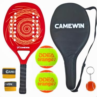 Imagem de BolaAzul, Raquete Beach Tennis Camewin C/ 2 bolinhas + Brindes