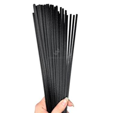 Imagem de Kit 50 Varetas Fibra Algodão 4mm Difusor Ambiente Lavabo Aromatizador 