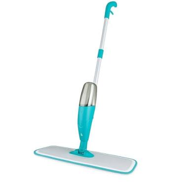 Imagem de Mop Spray com Reservatório 380ml – Refil de Microfibra Lavável – Cabeça 360° – Limpador de Piso Sem Balde – Ergonômico e Prático