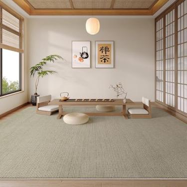 Imagem de Sala de estar, Sala de chá, Quarto de cor sólida, Escritório, Carpete resistente a manchas, Decoração para casa (120 x 200 cm (3,9 x 6,6 pés/QR Sem vinco 9)