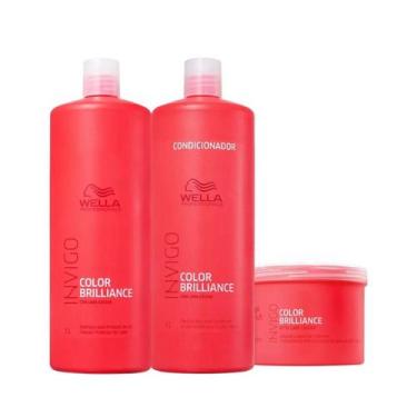 Imagem de Wella Brilliance Sh 1000ml + Cond 1000ml + Masc 500ml - Wella profissi