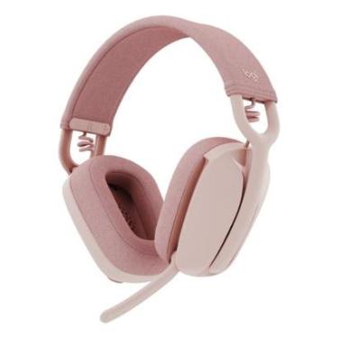 Imagem de Headset Gamer sem Fio Logitech Vibe 100 - Drivers 40mm - Lightspeed e Bluetooth - Rosa - 981-001223-Unissex