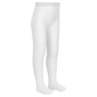 Imagem de Meia-Calça Infantil Lobinha Lupo 02570-001 Fio 20, Branco, G