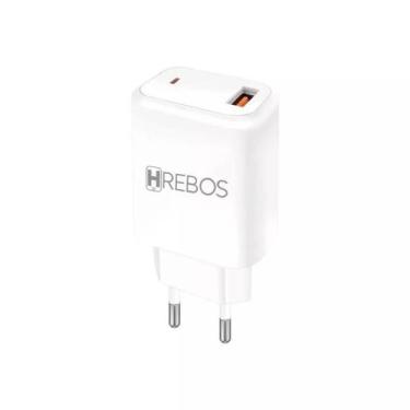 Imagem de Carregador Completo Para Lightning Fonte e Cabo 3.1A Hrebos HS-151i