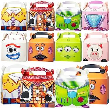 Imagem de Momkutei Suprimentos Para Festa De Aniversário Com Brinquedos, 24 Caixas Presente, Lembrancinhas Tema Jogo, Ideal Encher Sacolas (8 Estilos)