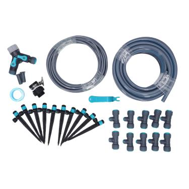 Imagem de GLOGLOW de Irrigação de Jardim, Kit de Irrigação por Gotejamento de 32, 8 Pés Com Bocais Ajustáveis ​​3 Modos de Rega para o Jardim Estufa de Grama