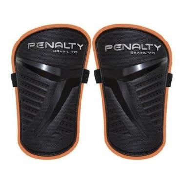 Imagem de Caneleira Penalty Brasil 70 Futebol Futsal, Preto